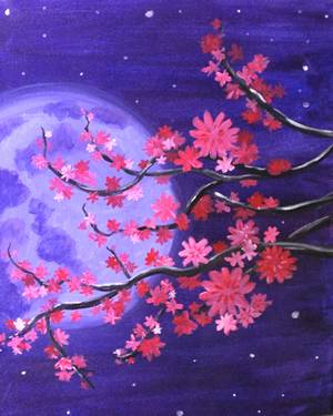 Cherry Blossom Moonlight - Paint Nite event in SAN FRANCISCO, CA